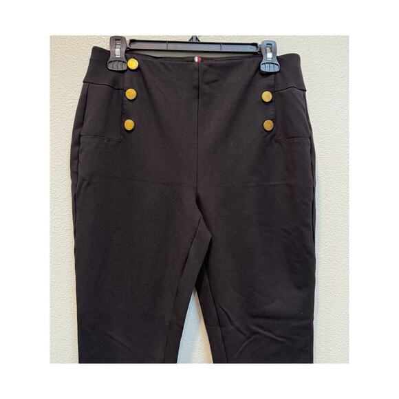 Tommy Hilfiger High-Waister Pull On Pants, Black - Picture 2 of 3